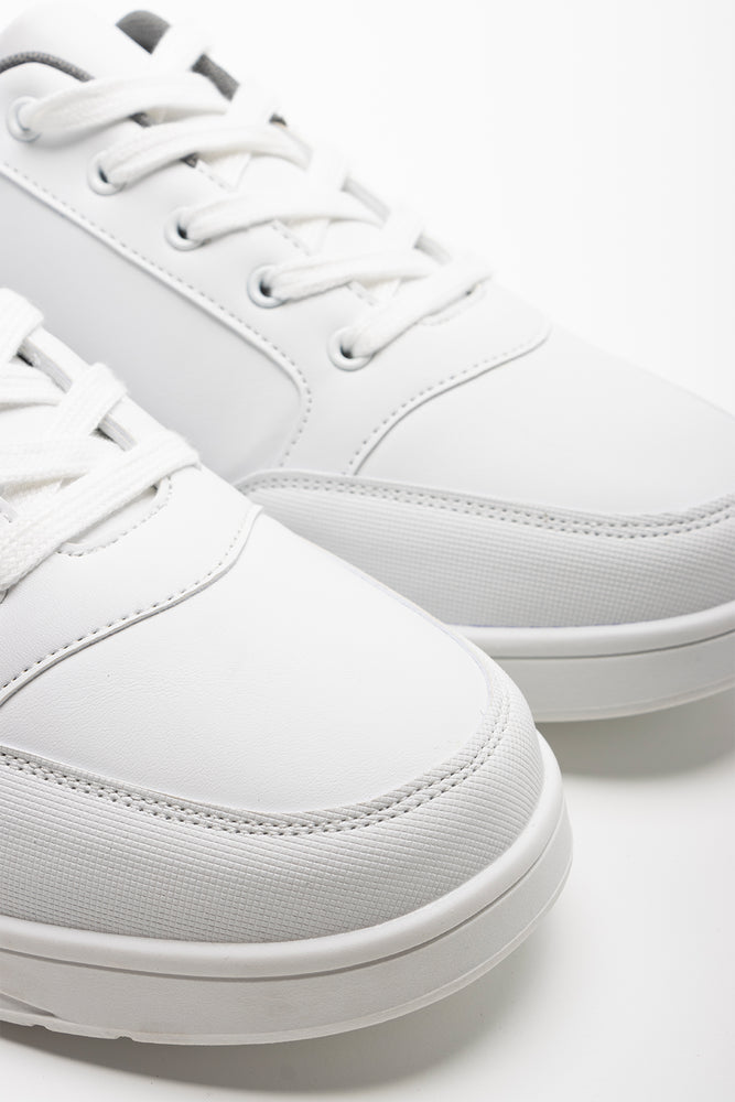 Lace Up Trainers White (2)
