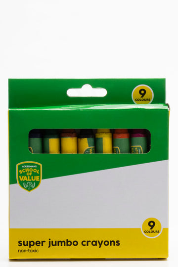 Super Jumbo Crayons 9Pc