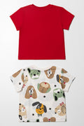 2 Pack Puppy T-Shirts White And Red (3)