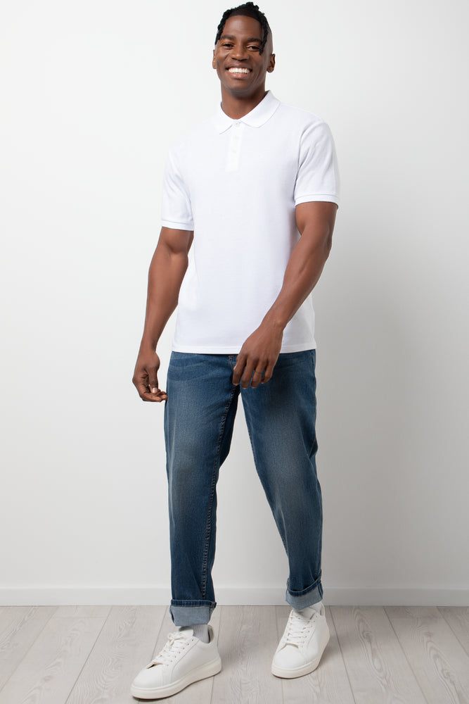 Short Sleeve Golfer White (1)