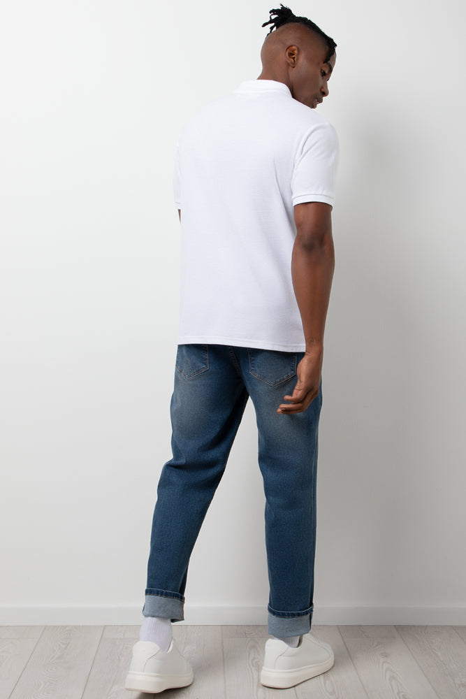 Short Sleeve Golfer White (2)