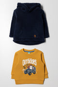 2 Pack Adventure Tracktops Navy And Yellow