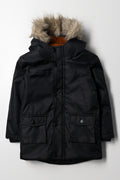 Hooded Parka Jacket Black