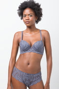 3 Pack Lace Boyleg Blue, Grey & Natural