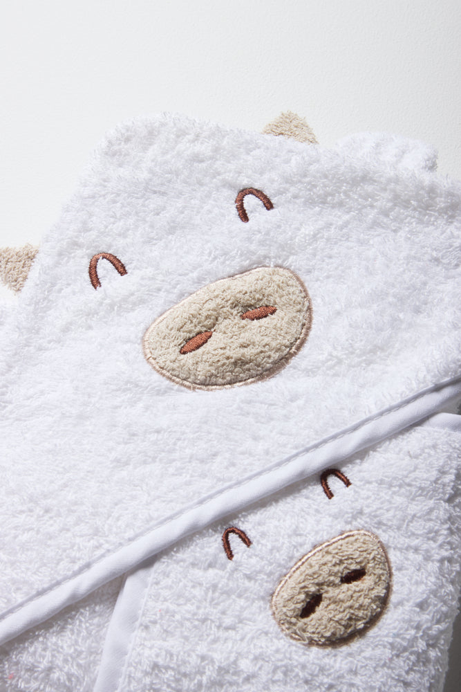 Hooded Towel Set White