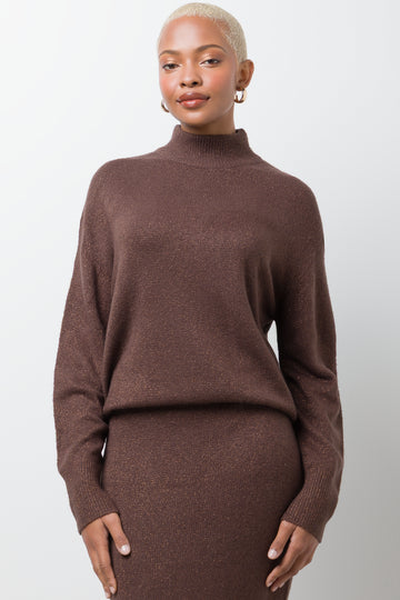 Lurex Jumper Brown