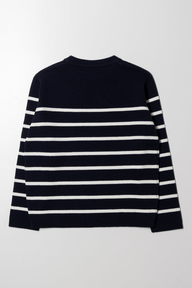 Stripe Jersey Navy (2)