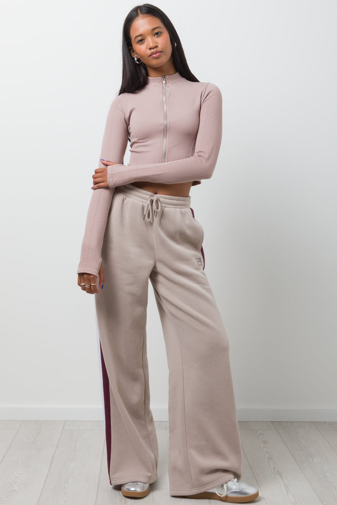 Wide Leg Joggers Natural