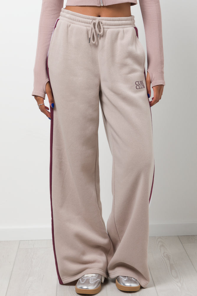 Wide Leg Joggers Natural