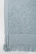 2 Pack Fringed Guest Towel Navy And Light Blue (2)