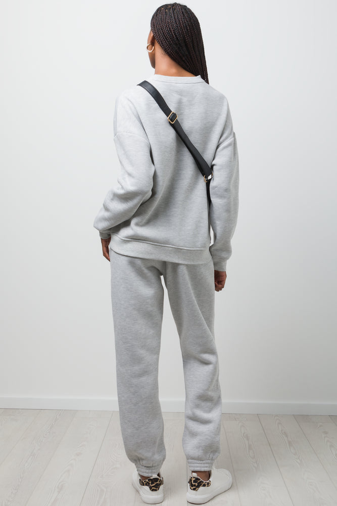 Fleece Crew Neck Grey (2)