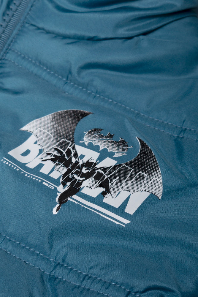 Batman Puffer Jacket Teal (2)