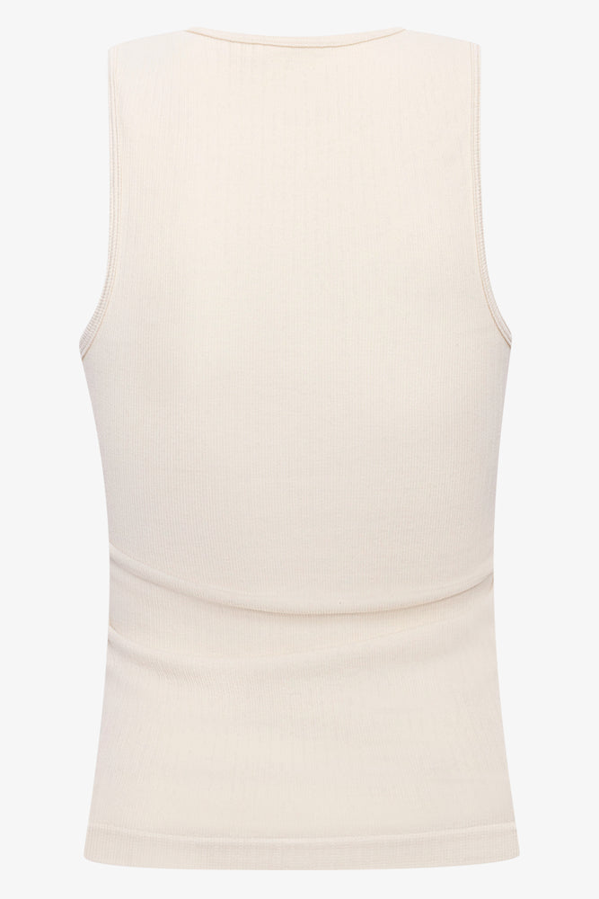 Sleevless Seamfree Top Natural (1)