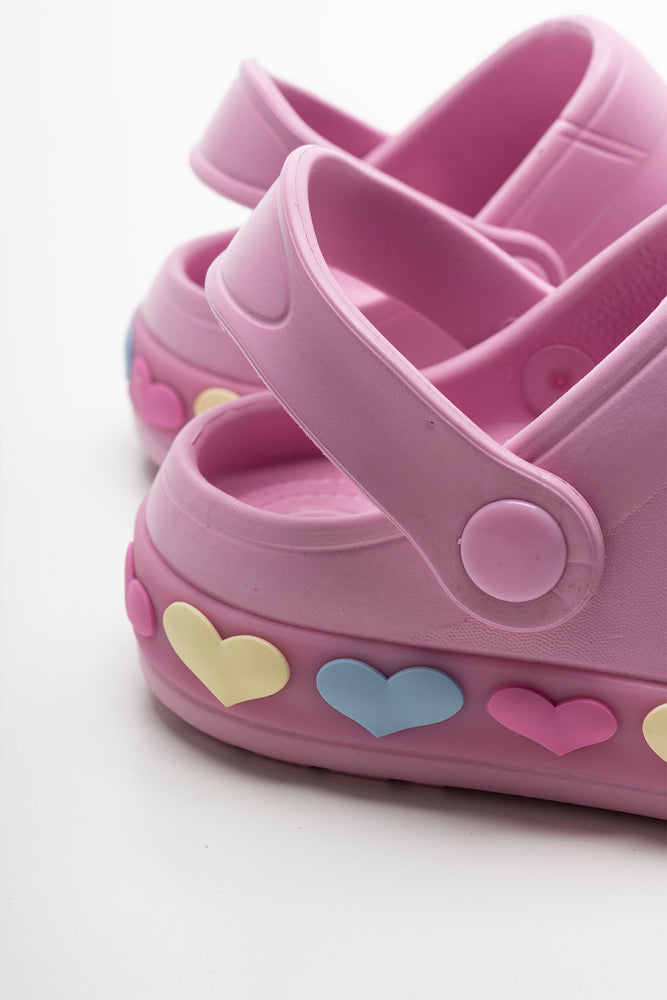 Heart Light Up Clog Pink (3)