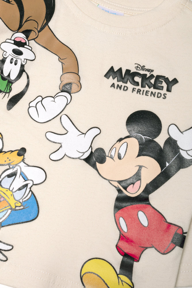 Mickey Mouse Long Sleeve T-Shirt Natural (1)