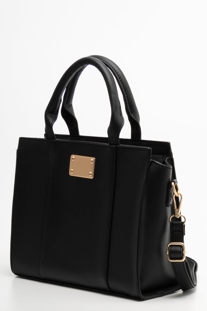 Mini Handbag With Gold Trim Black (1)