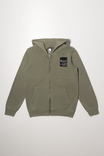 Zip Through Hooded Tracktop Green