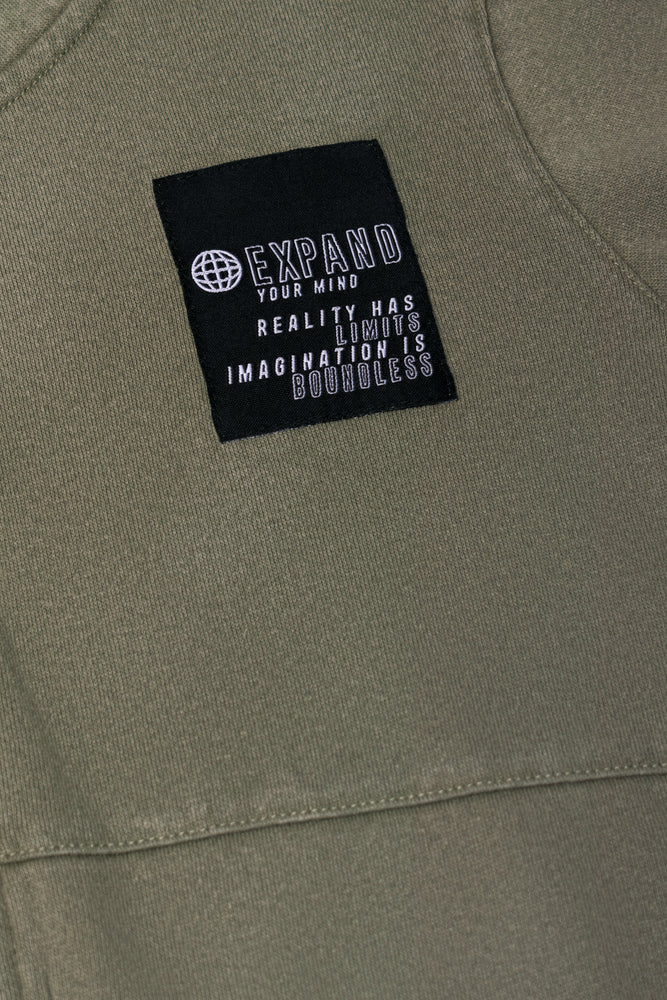 Zip Through Hooded Tracktop Green (1)