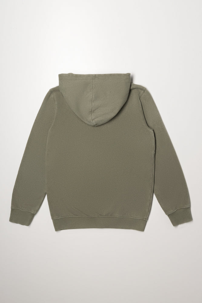 Zip Through Hooded Tracktop Green (2)