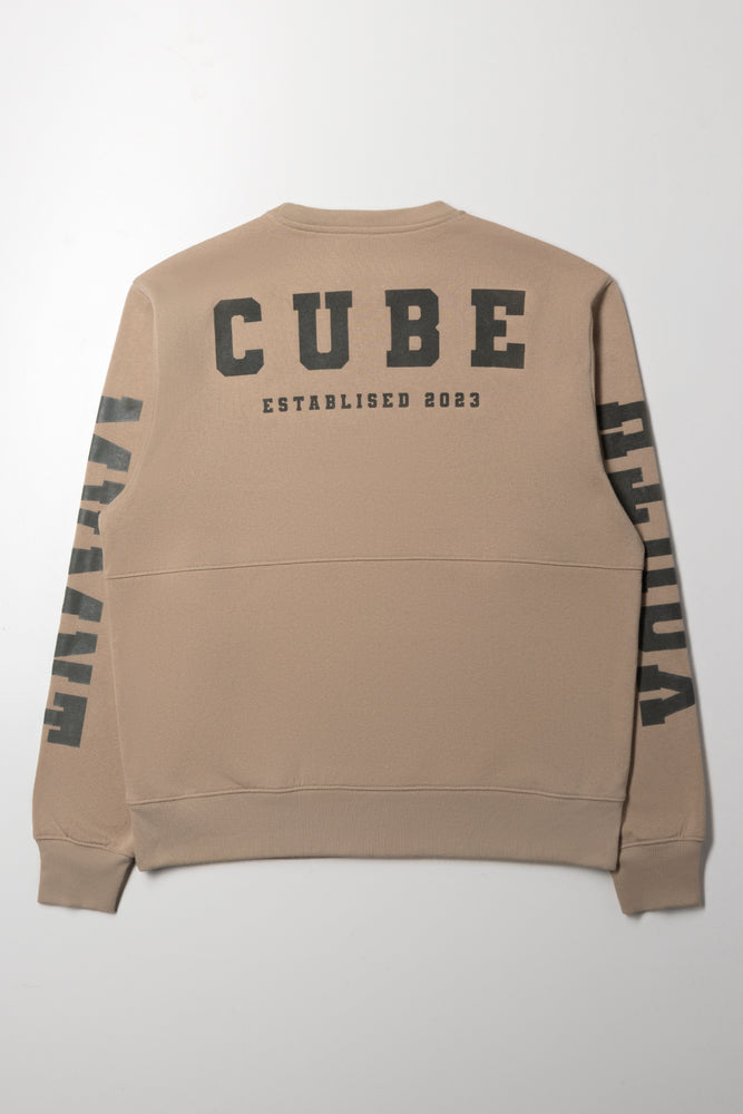 Crew Neck Tracktop Natural (3)