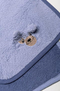 2 Pack Puppy Face Cloths Blue (1)