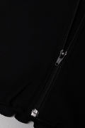 Zip Through Hoodie Black (1)