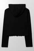 Zip Through Hoodie Black (2)
