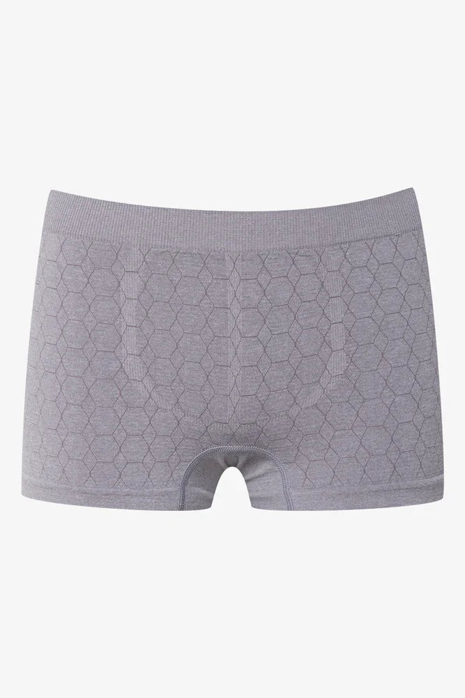 Seamless Boxers Black And Grey