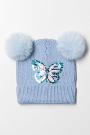 Butterfly Beanie Blue