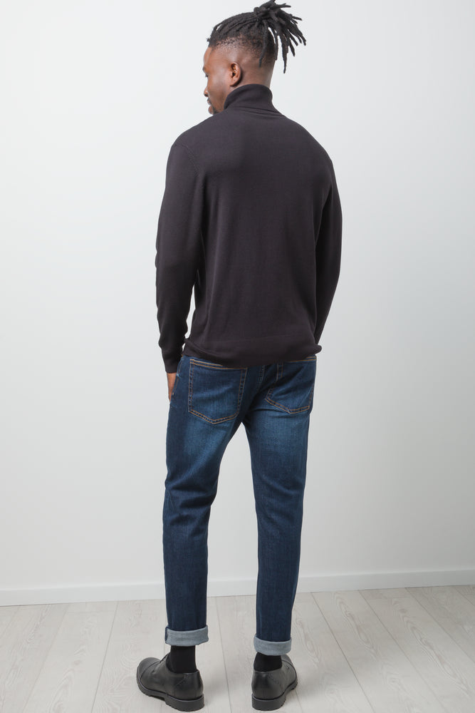 Long Sleeve Poloneck Jersey Black (2)