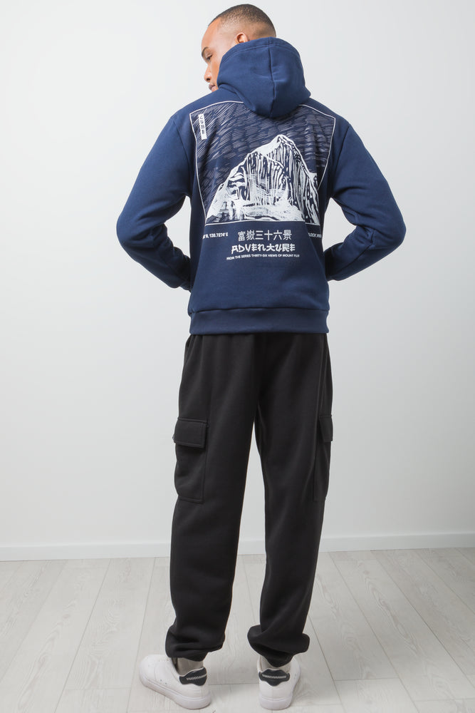 Mountain Hoodie Navy (2)