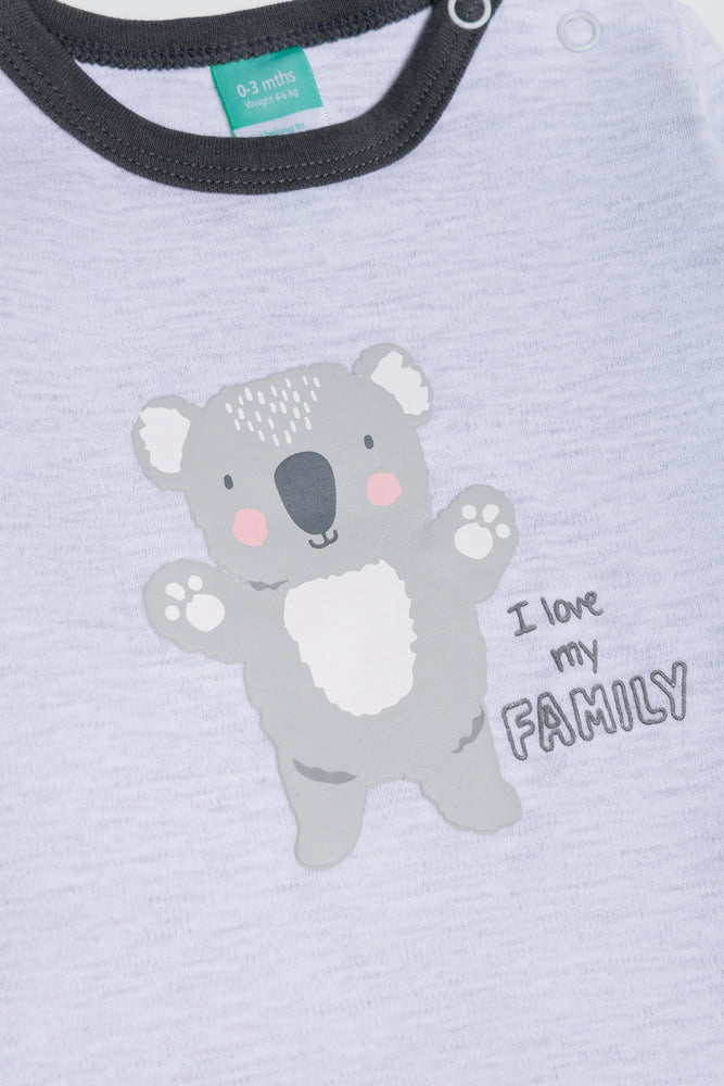 3 Pack Babygrows Grey (1)
