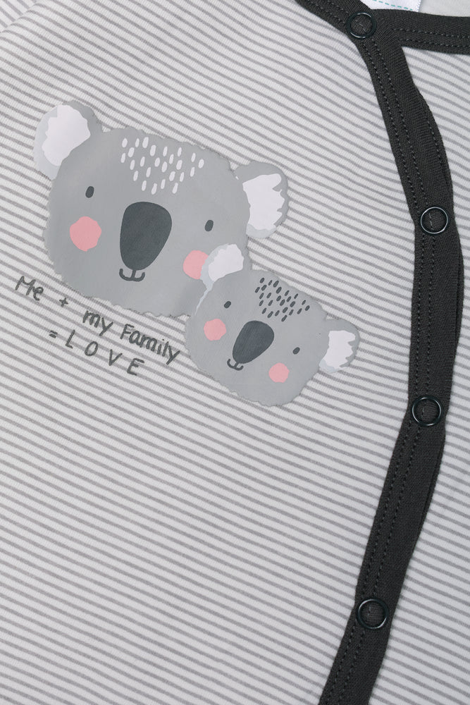 3 Pack Babygrows Grey (2)
