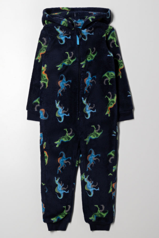 Dinosaur Onesie Navy