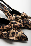 Leopard Print Sling Back Heels Multi (2)