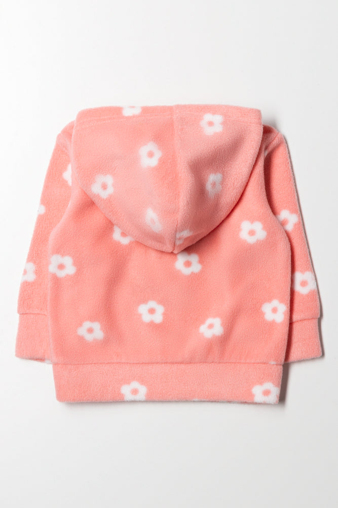 Fleece Hoodie Pink (2)