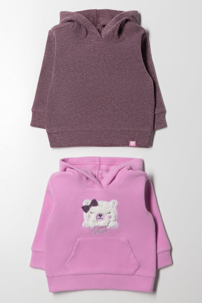 2 Pack Hoodies Purple