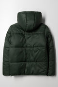 Hooded Puffer Jacket Green (2)