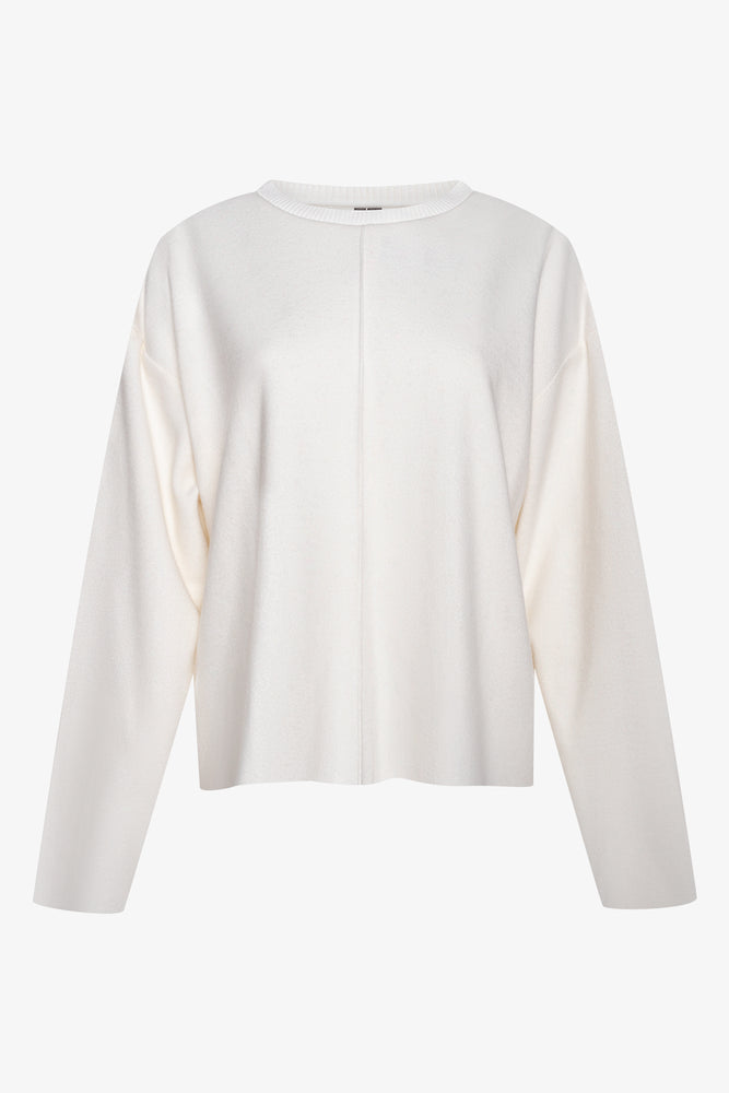Rib Long Sleeve Jersey Cream