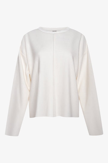 Rib Long Sleeve Jersey Cream