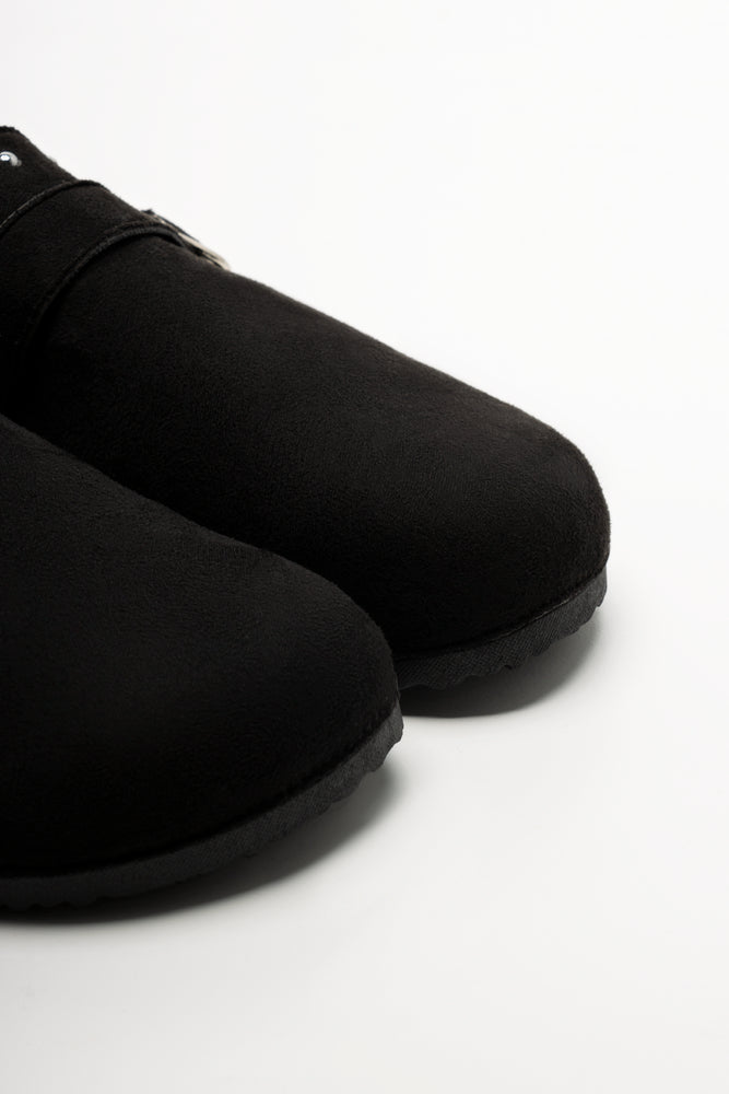 Closed Toe Mule Shoes Black (2)