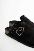 Closed Toe Mule Shoes Black (3)