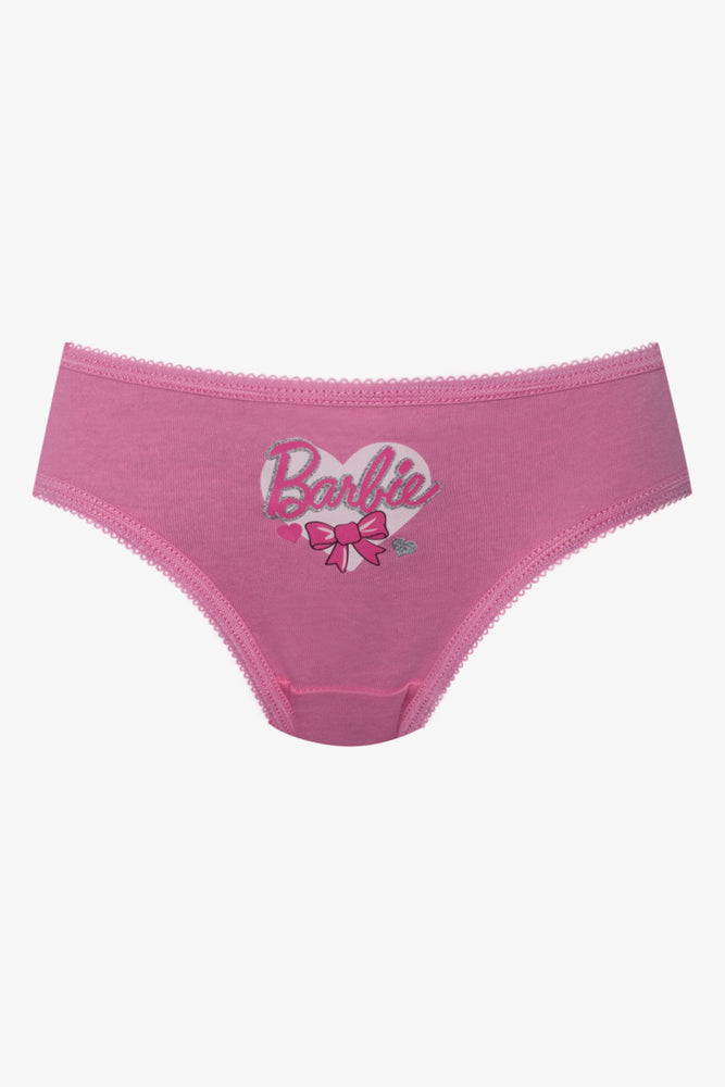 Barbie 3 Pack Bikini Panties Pink And Grey (3)