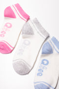 3 Pack Low Cut Socks White (1)
