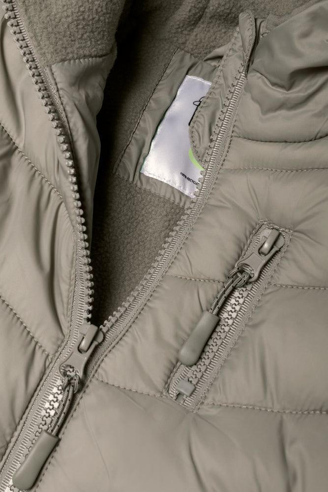 Hooded Puffer Jacket Green (1)