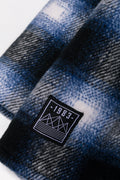 Hooded Check Shacket Navy (2)