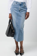 Denim Skirt Mid Blue (1)