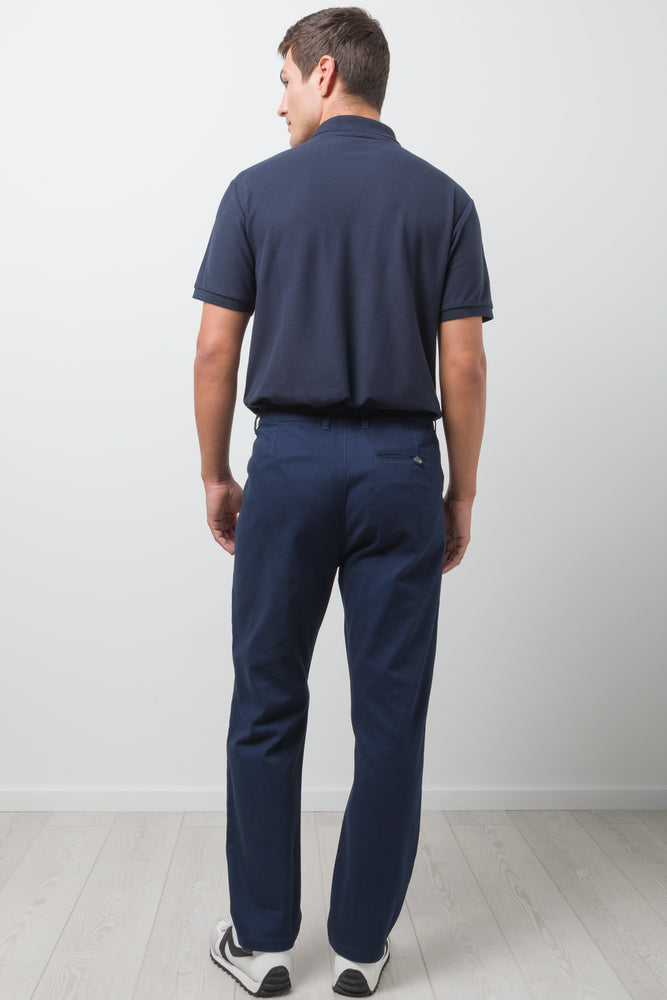 Straight Leg Chino Pants Navy (3)