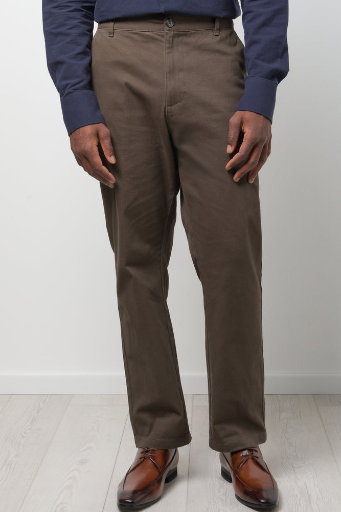 Straight Leg Chino Pants Dark Green (1)