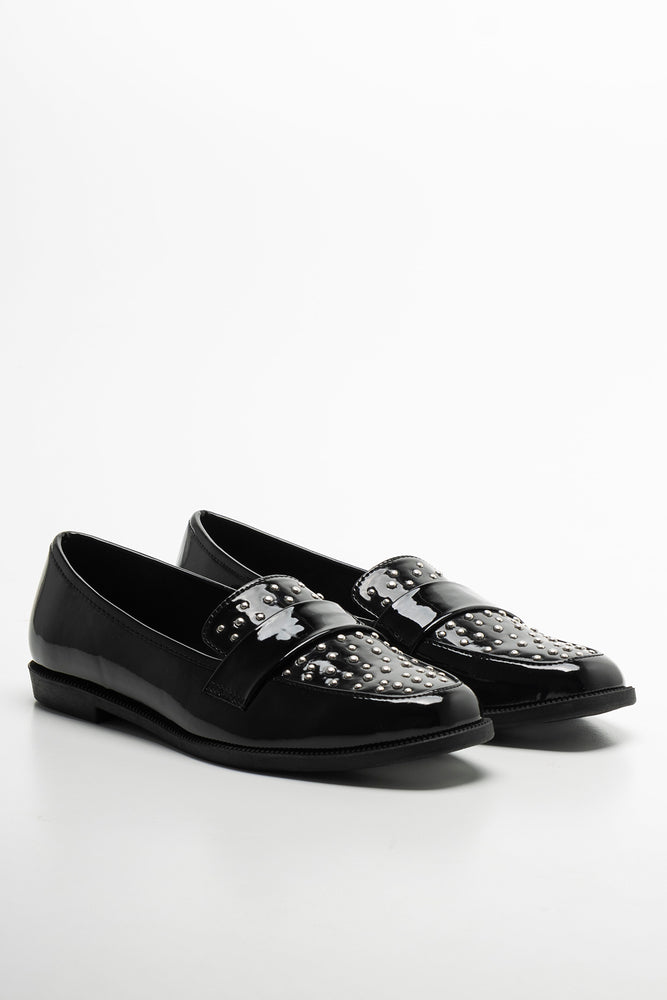 Studded Loafer Black